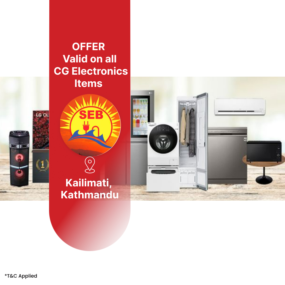 30% off on all CG electronic items at Sunrise Electronics